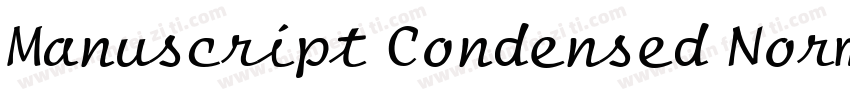 Manuscript Condensed Normal字体转换